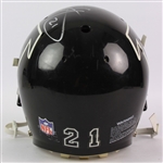 1995-96 Eric Metcalf Atlanta Falcons Signed Game Worn Helmet (MEARS LOA/JSA)