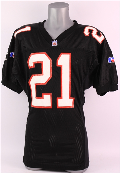1995-96 Eric Metcalf Atlanta Falcons Game Worn Home Jersey (MEARS A10)