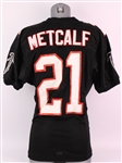 1995-96 Eric Metcalf Atlanta Falcons Game Worn Home Jersey (MEARS A10)