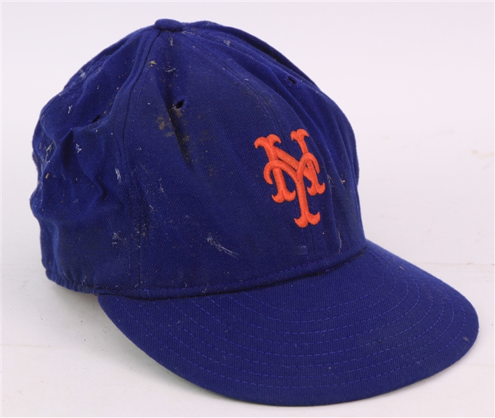 1986 Bob Ojeda New York Mets NL East Championship Celebration Worn Cap (MEARS LOA/Mets Employee LOA) World Series Season