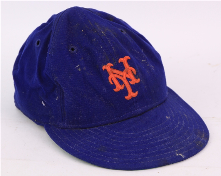 1986 Danny Heep New York Mets NL East Championship Celebration Worn Cap (MEARS LOA/Mets Employee LOA) World Series Season