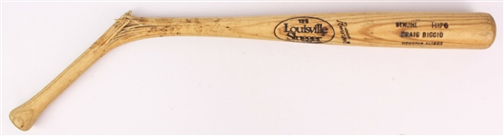 1991-97 Craig Biggio Houston Astros Louisville Slugger Professional Model Game Used Bat (MEARS LOA/Mets Employee LOA)