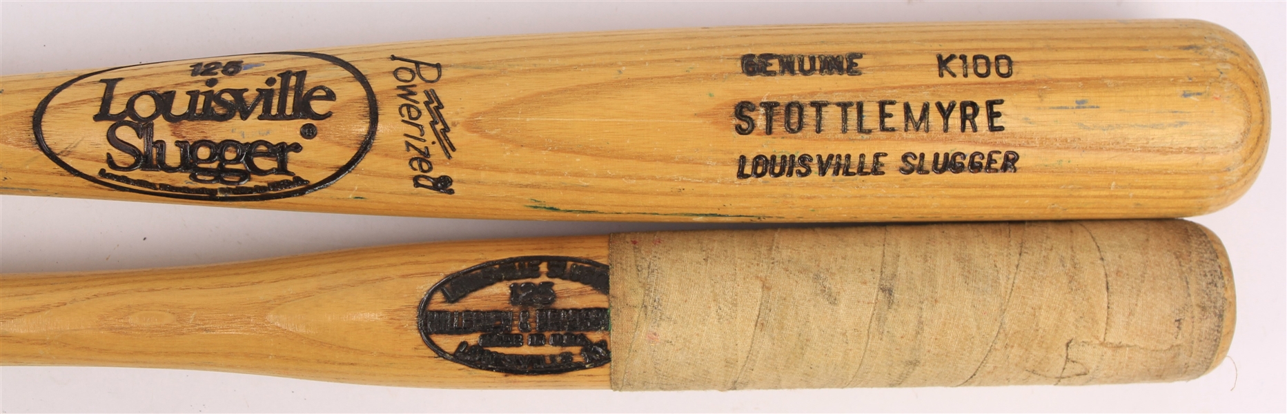 1970s-80s Louisville Slugger Professional Model Fungo Bats - Lot of 2 (MEARS LOA/Mets Employee LOA)