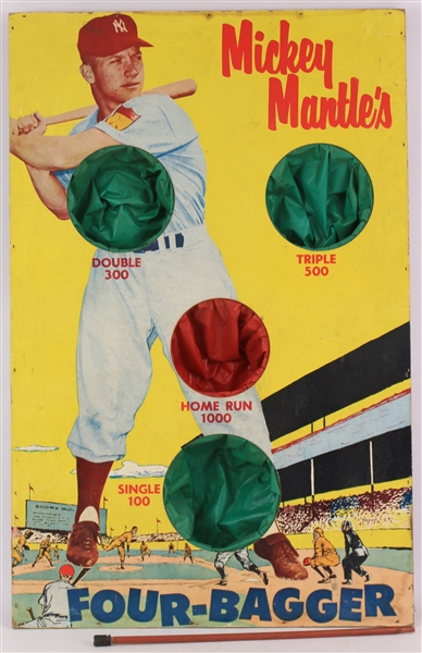 1950s Mickey Mantle Four Bagger Target Gardner & Co. Game 