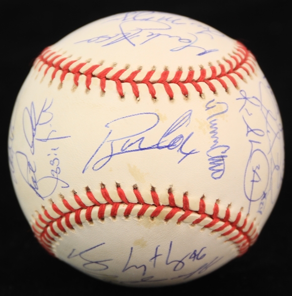1998 Atlanta Braves Team Signed ONL Coleman Baseball w/ 21 Signatures Including Tom Glavine, Andruw Jones, Bobby Cox & More (JSA)