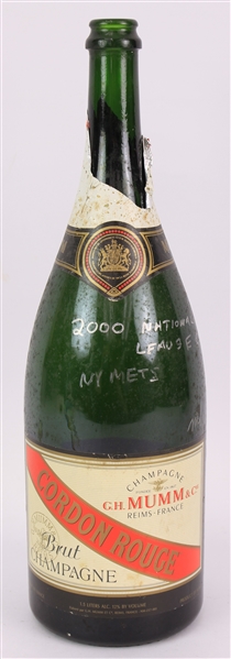 2000 New York Mets National League Celebration Cordon Rouge Champagne Bottle 