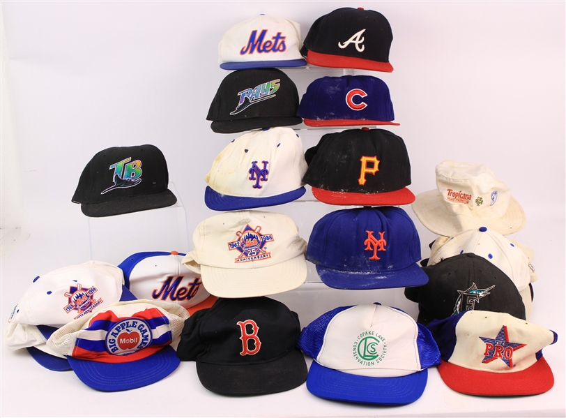 1980s-2000s Retail / Stadium Giveaway / Professional Model Baseball Cap Collection - Lot of 27 