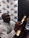 1986 Mookie Wilson New York Mets Signed World Series Celebration Great Western Jumbo Champagne Bottle w/ 2 Photos (MEARS LOA/Mets Employee LOA)