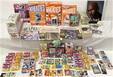1980s-90s Baseball, Football, Basketball Trading Cards, Photos, Pinback Buttons, & more (Lot of 2000+)