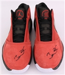 2010-11 Dwayne Wade Miami Heat Game Worn Signed Air Jordan 2010 Sneakers (MEARS LOA/JSA)