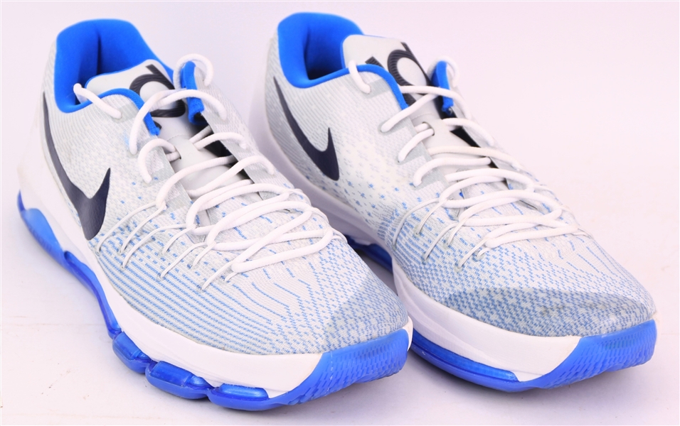 2015-16 Kevin Durant Oklahoma City Thunder Nike KD8 Sneakers (MEARS LOA)