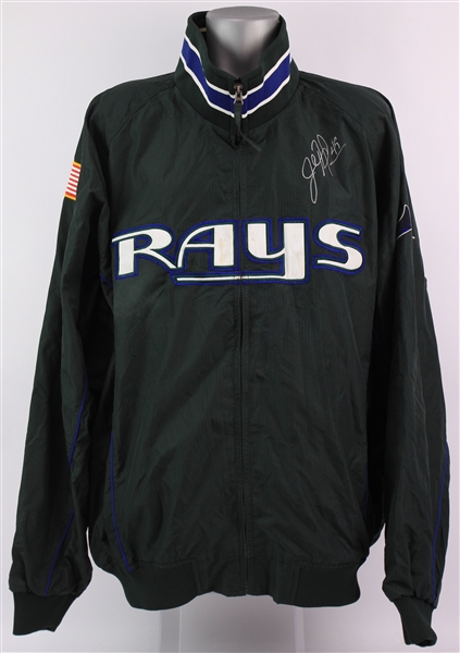 2003 John Rocker Tampa Bay Devil Rays Signed Warm Up Jacket (MEARS LOA/JSA/Player LOA)