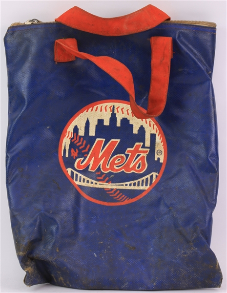 1980s New York Mets Shea Stadium Baseball Bag