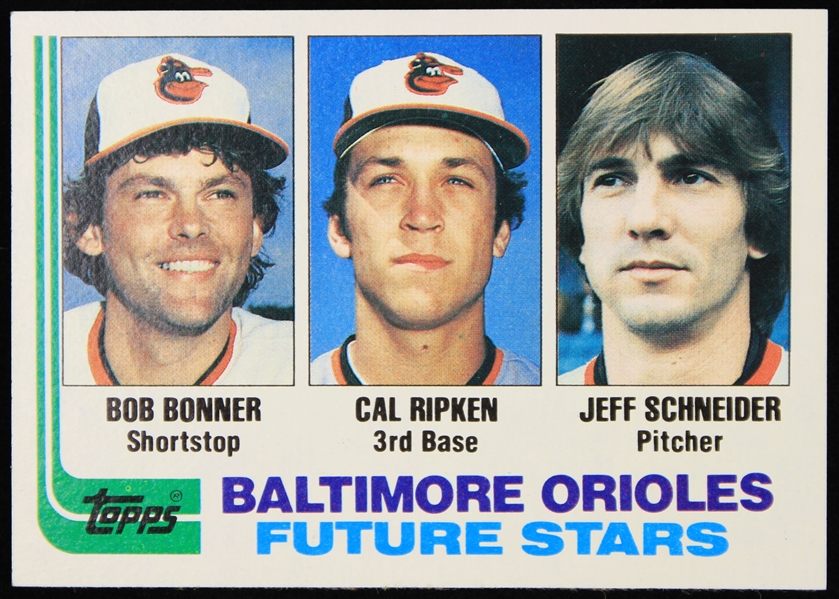 1982 Cal Ripken Jr. Baltimore Orioles Topps Rookie Baseball Trading Card