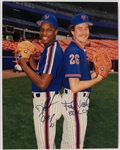 1989-91 Dwight Gooden Frank Viola New York Mets Signed 11" x 14" Photo (JSA)