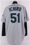 2001 Ichiro Suzuki Seattle Mariners Game Worn Road Jersey w/ Undershirt (MEARS A5)