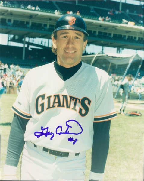 1990 Gary Carter San Francisco Giants Signed 8" x 10" Photo (JSA)