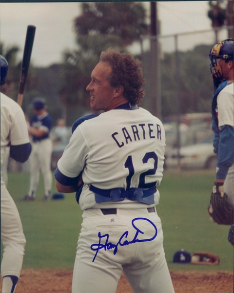 1991 Gary Carter Los Angeles Dodgers Signed 8" x 10" Photo (JSA)