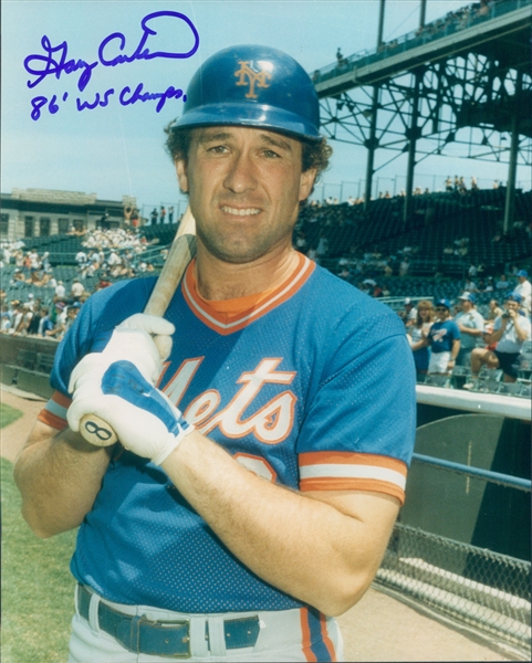 1986 Gary Carter New York Mets Signed 8" x 10" Photo (JSA)