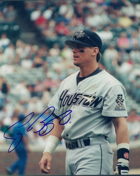 1990s Craig Biggio Houston Astros Signed 8" x 10" Photo (JSA)