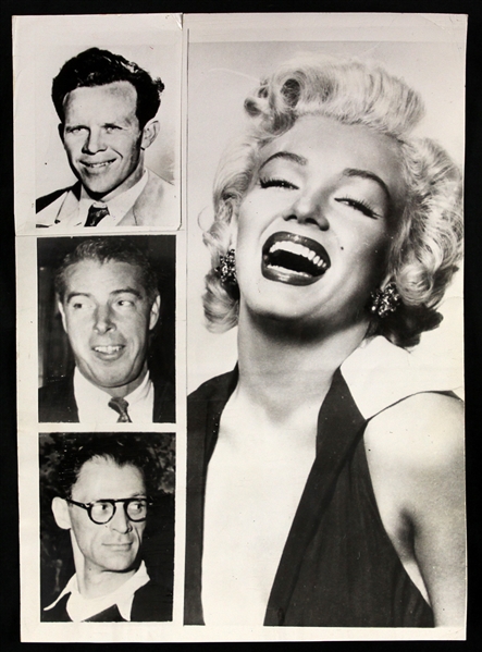 1960 "The Many Loves of Marilyn Monroe" Composite Photo of Marilyn Monroe and Her Husbands