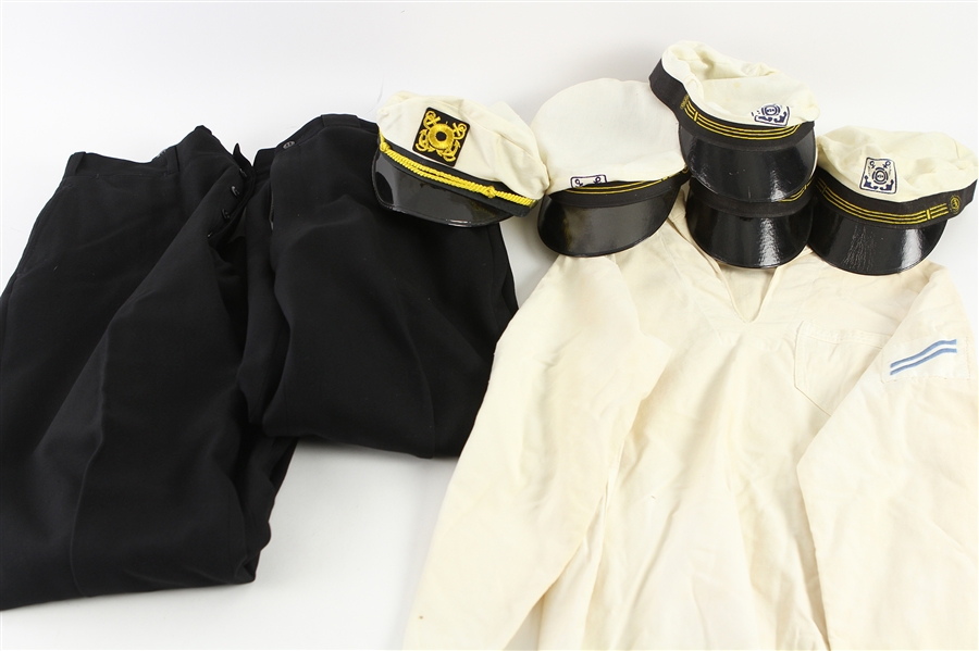 1940s-70s Military Apparel Collection - Lot of 25 w/ Hats, Jackets, Shirts & More 