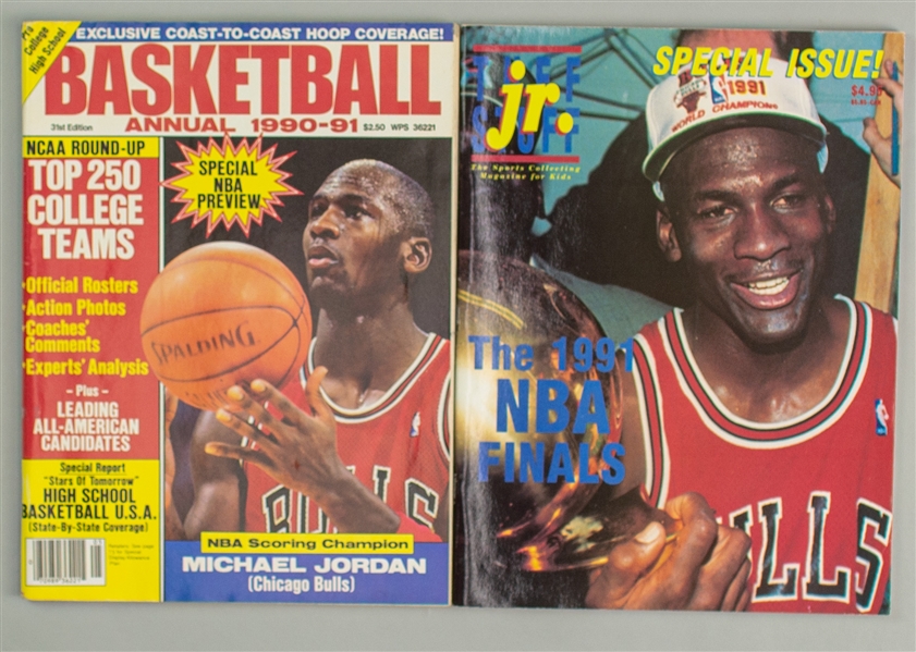 1991 Michael Jordan Chicago Bulls Magazine - Lot of 2