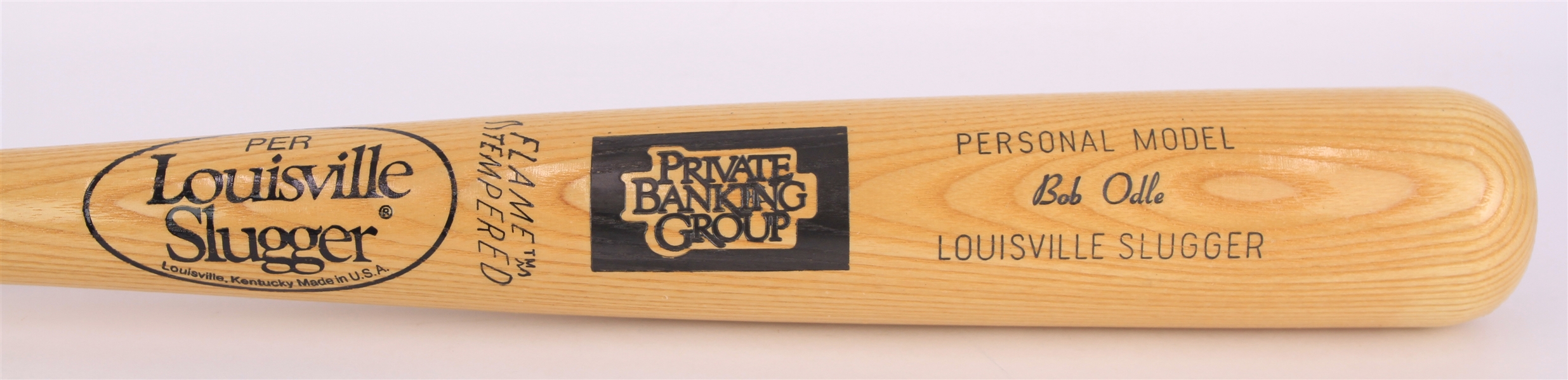 1993 Bob Odle Private Banking Group Personalized Louisville Slugger Bat