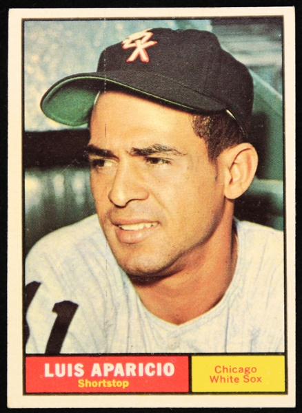 1961 Luis Aparicio Chicago White Sox Topps Baseball Trading Card