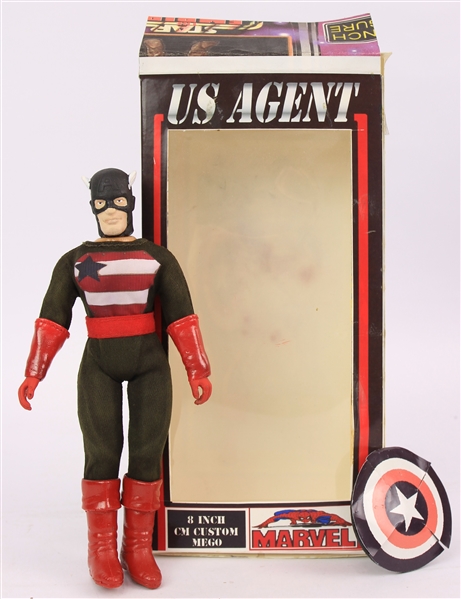 2000s US Agent 8" Custom MEGO Action Figure w/ Box