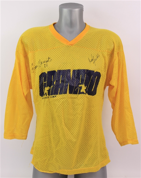 1990s Tony & Cammi Granato Signed Granato Hockey Camp Jersey (MEARS LOA)