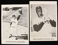 1960s Willie Mays Willie McCovey San Francisco Giants 5" x 7" Player Pack Photos - Lot of 2