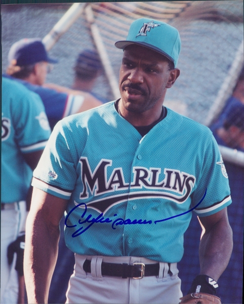 1995-96 Andre Dawson Florida Marlins Signed 8" x 10" Photo (JSA)