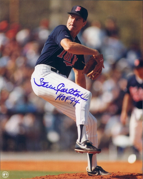 1990s Steve Carlton Minnesota Twins Signed 8" x 10" Photo (JSA)