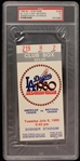 1980 MLB All Star Game Dodger Stadium Ticket Stub (PSA EX 5)