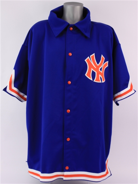1970 New York Knicks Mitchell & Ness Hardwood Classics Throwback Warm Up Shirt