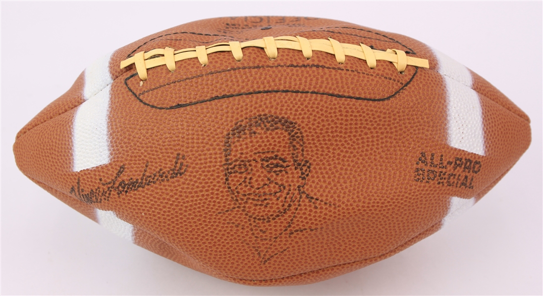 1960s Near Mint Vince Lombardi Green Bay Packers Signature Model Football