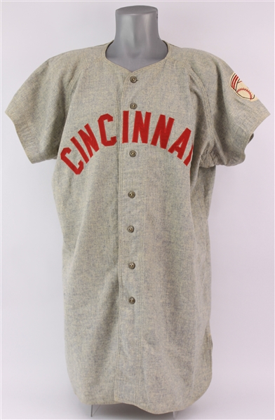 1955 Cliff Ross Cincinnati Reds Spring Training Road Jersey (MEARS LOA)