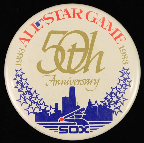 1983 MLB All Star Game 50th Anniversary Comiskey Park 3.5" Pinback Button