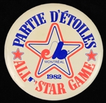 1982 Montreal Expos Olympic Stadium All Star Game 3.5" Pinback Button