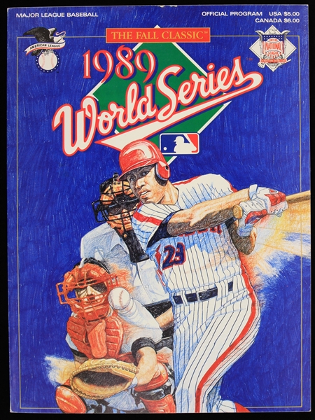 1989 Oakland Athletics San Francisco Giants World Series Program