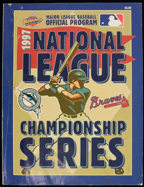 1997 Florida Marlins Atlanta Braves National League Championship Series Program