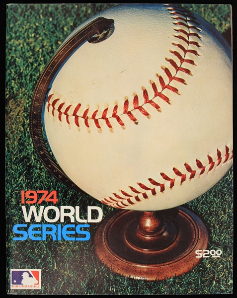 1974 Oakland Athletics Los Angeles Dodgers World Series Program