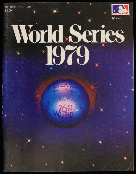 1979 Pittsburgh Pirates Baltimore Orioles World Series Program