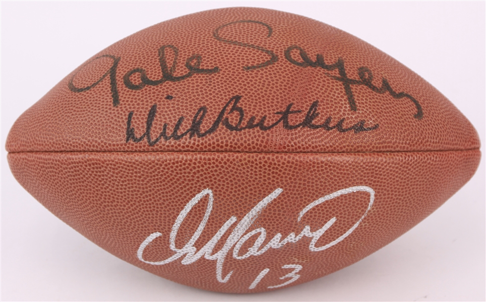 1990s Gale Sayers Dick Butkus Dan Marino Signed Wilson "The Duke" Football (JSA)