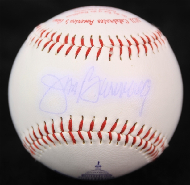 2000 Bob Feller Jim Bunning Cecil Fielder Signed ACU Baseball (JSA)