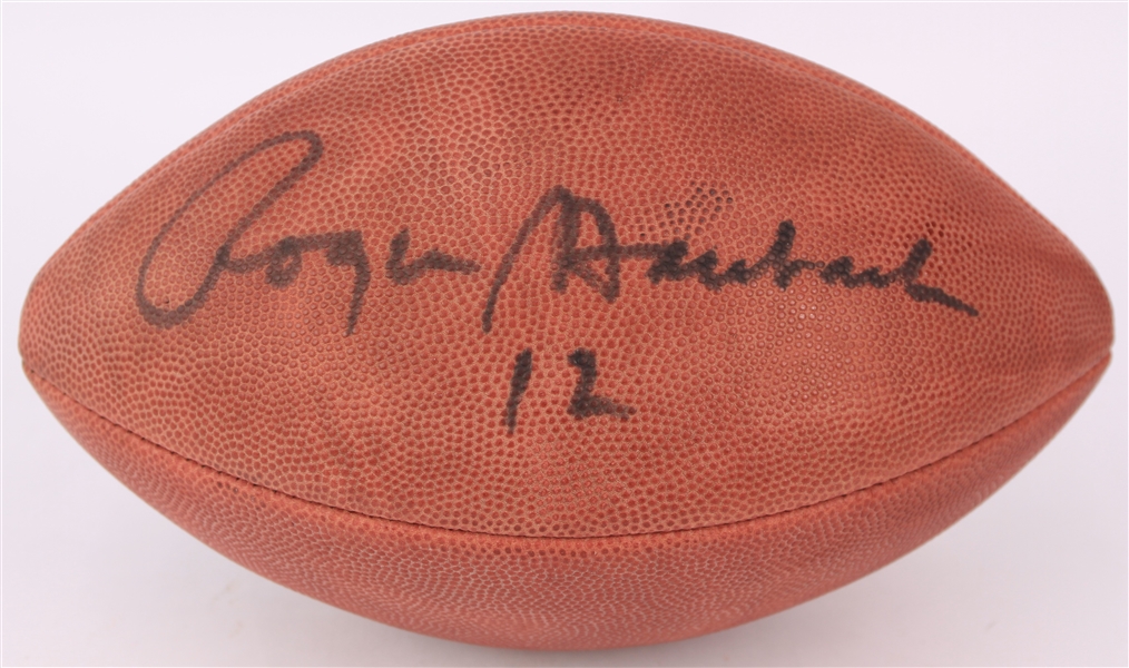 1990s Roger Staubach Dallas Cowboys Signed ONFL Tagliabue Football (Upper Deck)