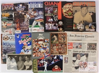 1950s-2000s San Francisco Giants Memorabilia Collection - Lot of 200+ w/ Publications, Trading Cards and More (JSA)