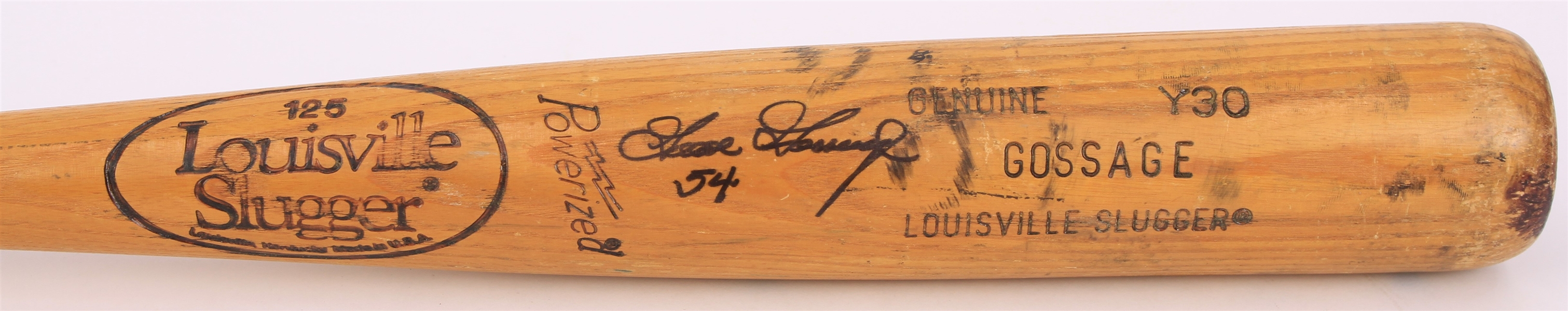 1988 Goose Gossage Chicago Cubs Signed Louisville Slugger Professional Model Bat (MEARS A8/JSA & PSA/DNA) 