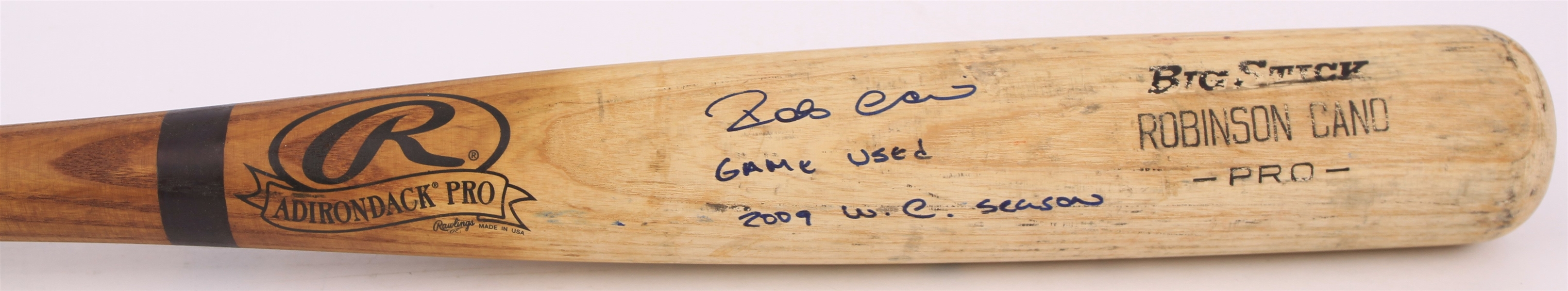 2009 Robinson Cano New York Yankees Signed Rawlings Adirondack Professional Model Game Used Bat (MEARS A10/JSA